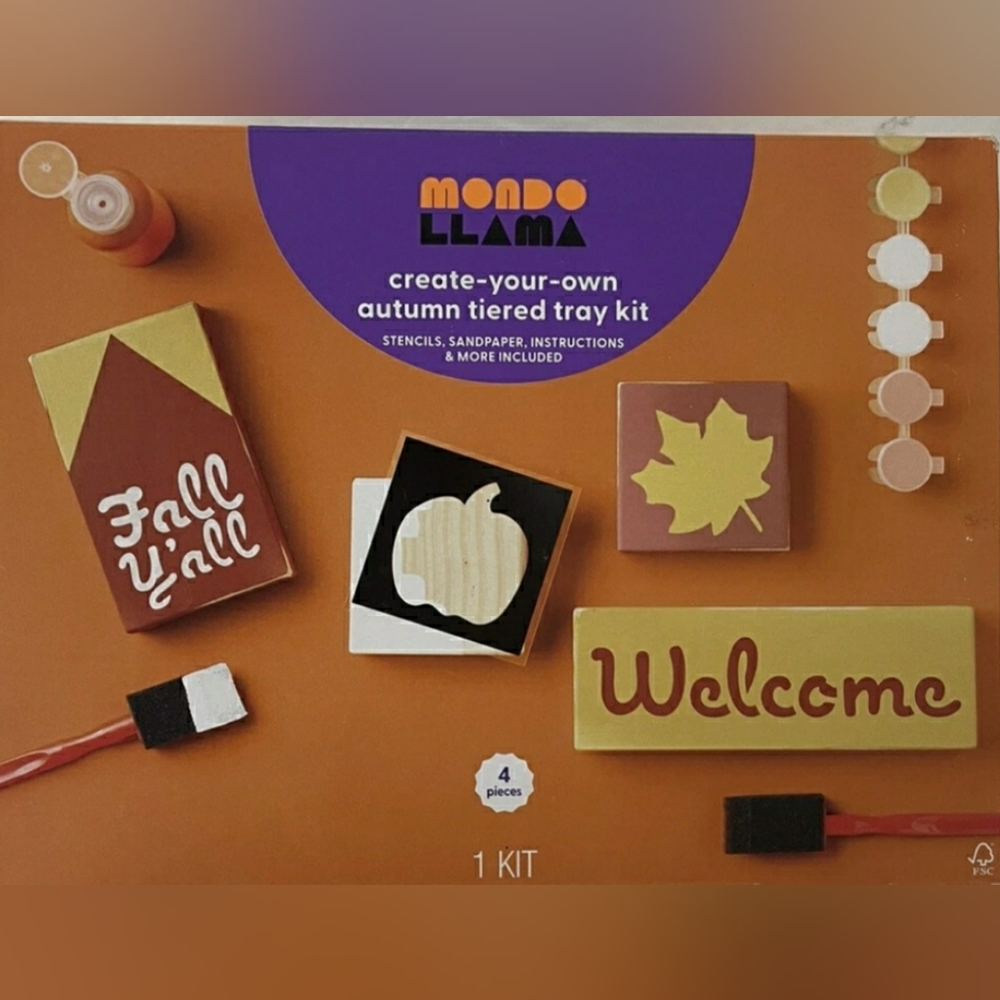Mondo Llama Autumn Tiered Tray Kit